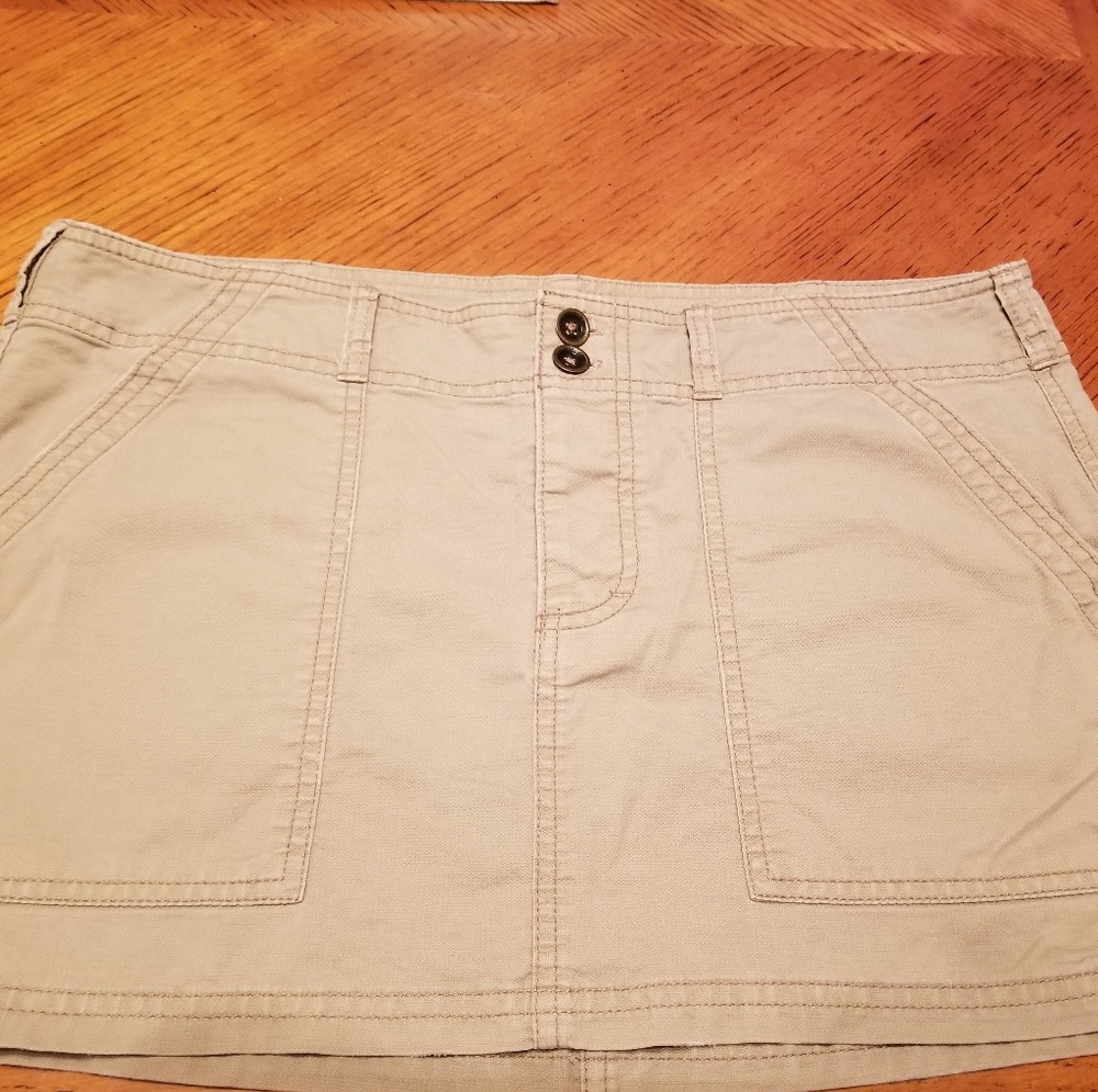 American Eagle Outfitters, khaki skirt, size 10.
